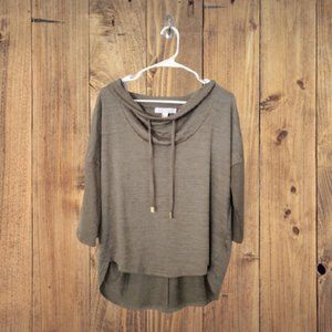 Crowl Neck Green Pullover